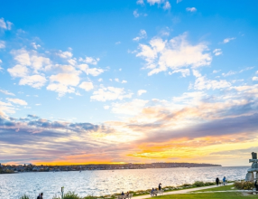 我爱English Bay的美丽