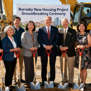 卑诗本那比举行重大住房项目发布会