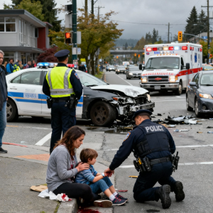 温哥华行人被撞引安全呼声 市民要求改善路口设计