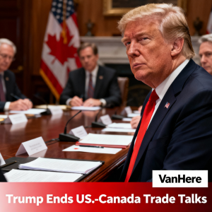 特朗普宣布终止美加贸易谈判，安省广告惹争议